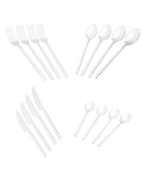 Set cubiertos Nuvó Montreal de acero inoxidable 16 piezas