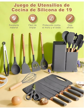 Set de cuchillos utilitario Xtellar 19 piezas