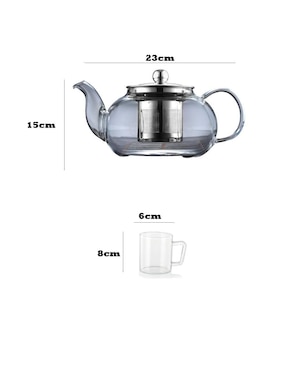 Tetera infusora Xtellar de vidrio