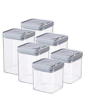 Kit de contenedores Ecocinare Almacenaje de plástico 6 piezas