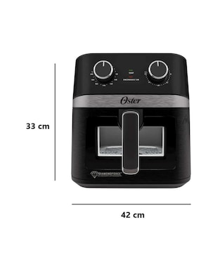 Freidora de aire Oster 6 L Ckstaf60Wmdf