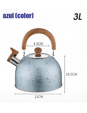 Tetera silbadora Xtellar de acero inoxidable
