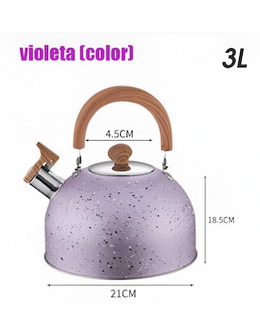 Tetera silbadora Xtellar de acero inoxidable