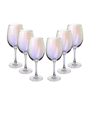 Set de copas para vino Ideen de cristal 6 piezas