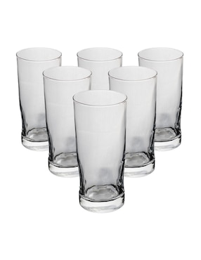 Set de vasos old fashion Ideen Liineas de cristal con 6 piezas