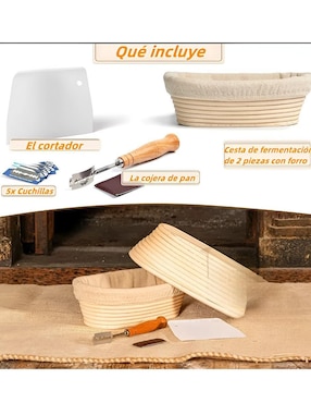 Set panera de ratán Xtellar