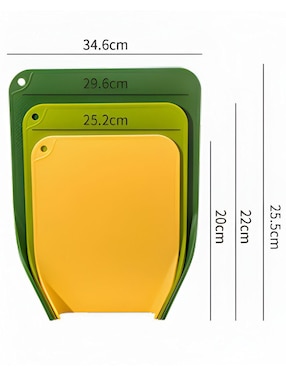 Set tabla para picar Xtellar de plástico