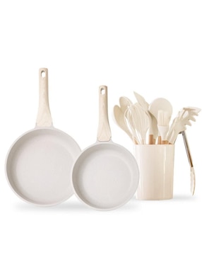 Set de sartenes Zanetti de acero inoxidable 9 piezas