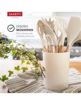 Set de sartenes Zanetti de acero inoxidable 9 piezas
