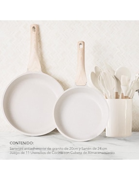 Set de sartenes Zanetti de acero inoxidable 9 piezas
