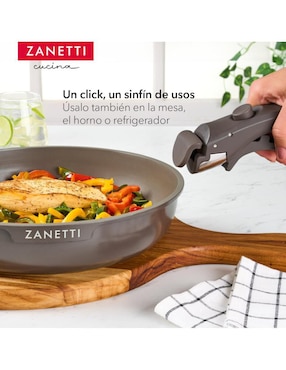 Batería de cocina Zanetti de aluminio antiadherente sin PFOA 17 piezas