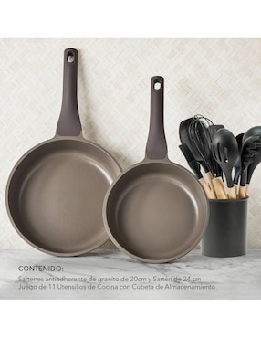 Set de sartenes Zanetti de aluminio 2 piezas