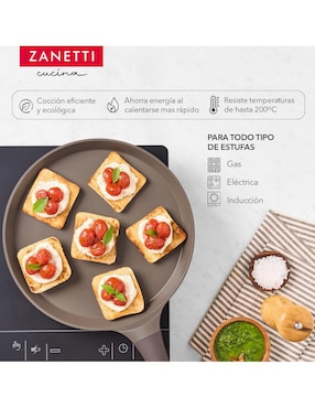 Set de sartenes Zanetti de aluminio fundido 9 piezas