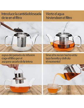 Tetera infusora Xtellar de vidrio
