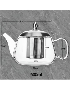 Tetera infusora Xtellar de vidrio