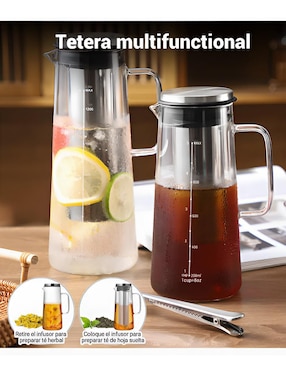 Tetera infusora Xtellar de vidrio