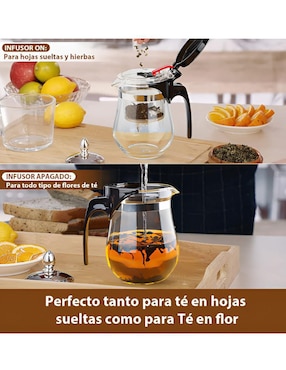 Tetera infusora Xtellar de vidrio