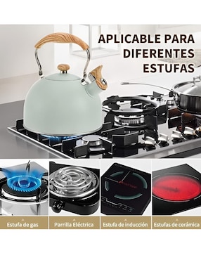Tetera silbadora Xtellar de acero inoxidable