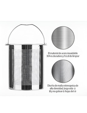 Tetera infusora Xtellar de vidrio