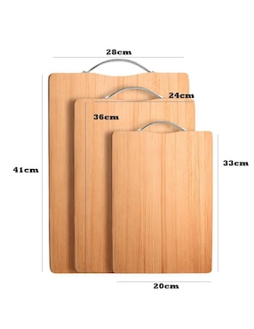 Set tabla para picar Xtellar de madera