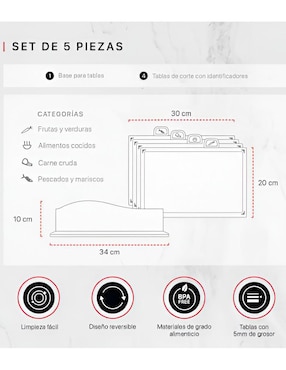 Set tabla para picar Xtellar