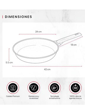 Sartén Xtellar de aluminio fundido