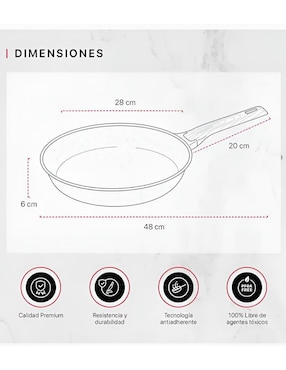 Sartén Xtellar de aluminio fundido