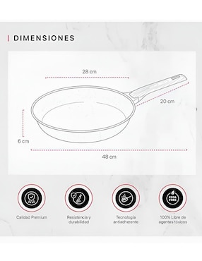 Sartén Xtellar de aluminio fundido