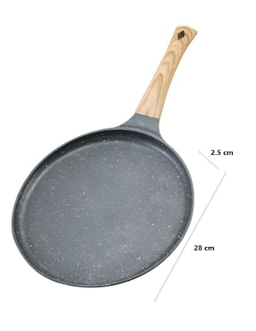 Sartén para crepas Xtellar de aluminio fundido