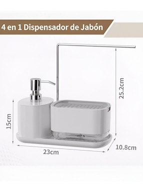 Dosificador jabón con base Xtellar de plástico