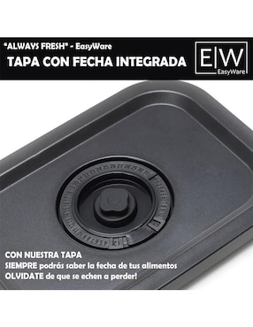 Set contenedores Easyware de vidrio 7 piezas