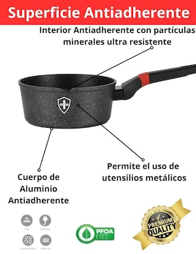 Set de cacerola Convencional Swiss Silver