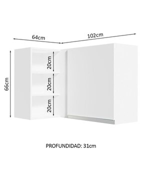 Alacena armable Madesa glamy MDP