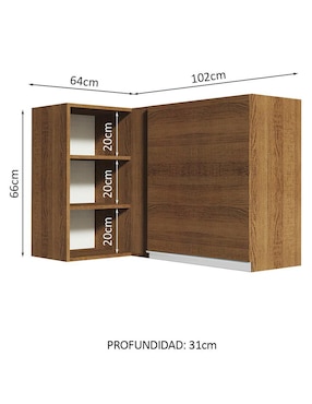 Alacena armable Madesa glamy MDP
