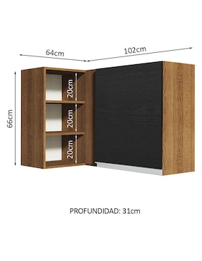 Alacena armable Madesa glamy MDP