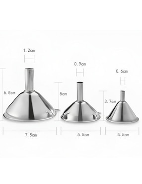 Set embudo Xtellar de acero