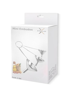 Set embudo Xtellar de acero
