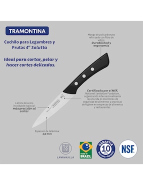 Cuchillo para verduras Tramontina solutta