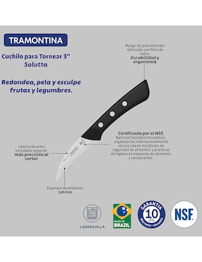 Cuchillo mondador Tramontina solutta