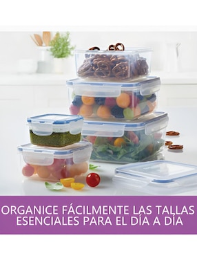Set contenedores Xtellar de plástico 5 piezas