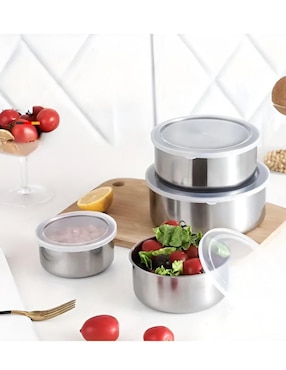 Set conservador de alimentos Xtellar de acero inoxidable hermético