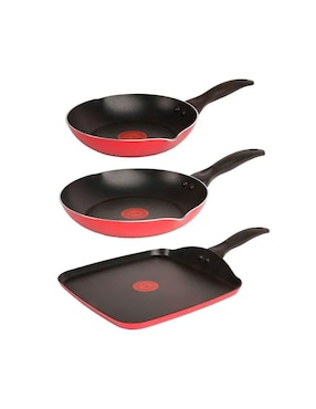 Batería de cocina T-Fal de aluminio antiadherente titanio 25 piezas
