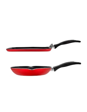 Batería de cocina T-Fal de aluminio antiadherente titanio 25 piezas