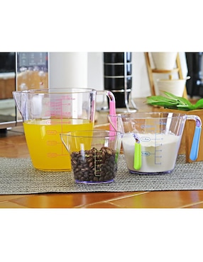 Set taza medidora Xtellar de plástico 3 piezas