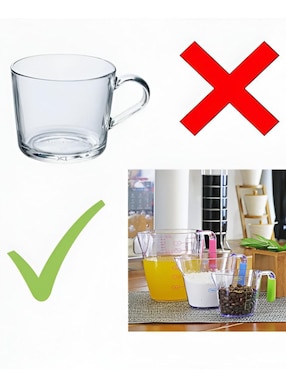 Set taza medidora Xtellar de plástico 3 piezas
