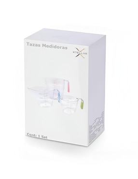 Set taza medidora Xtellar de plástico 3 piezas