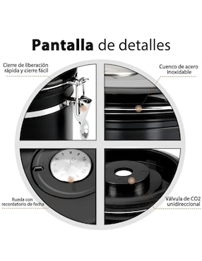 Contenedor Xtellar de acero inoxidable