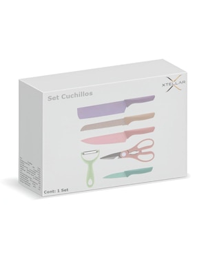 Set de cuchillos utilitario Xtellar xtllar1032 6 piezas