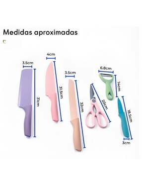 Set de cuchillos utilitario Xtellar xtllar1039 6 piezas