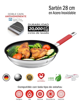 Sartén Bogner de acero inoxidable